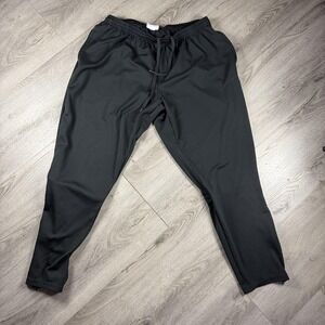 Nike Dri-FIT Pants Mens XL Black Track Elastic Waist Ankle Zips DA2800-010